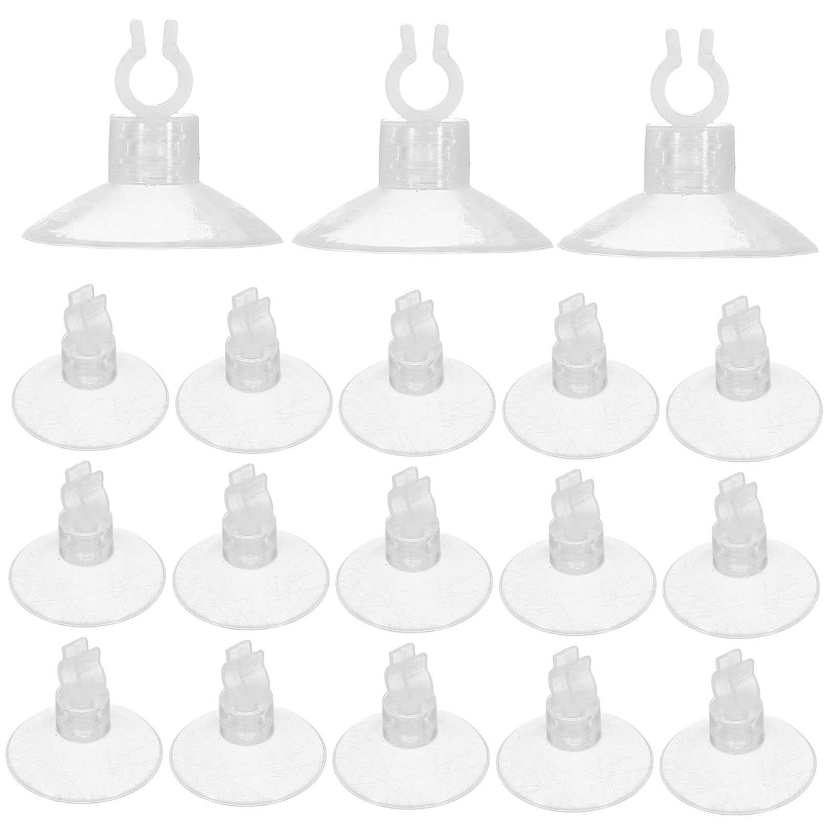 TEHAUX 20pcs Clear Cup Light Clips for Outdoor Holiday Decorations Mini Hooks for String Lights Easy Installation and Strong Hold for Parties and Showers