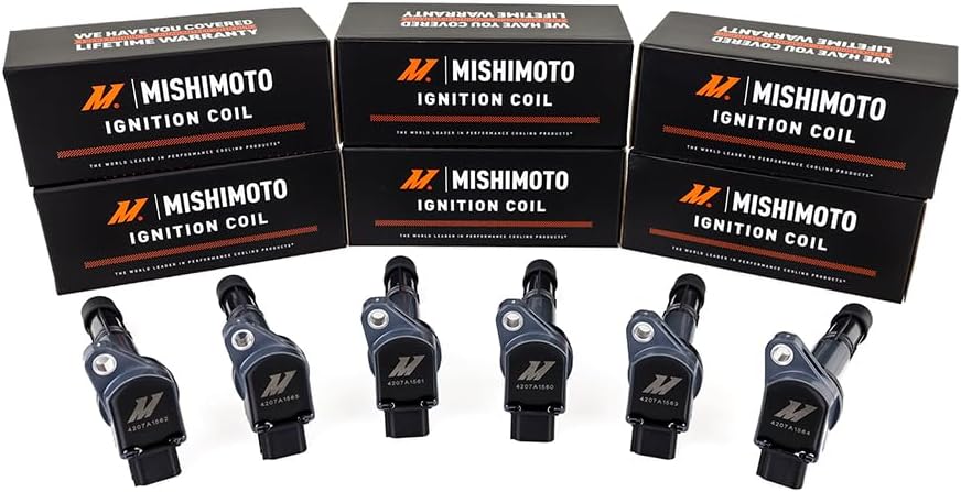 Mishimoto Ignition Coil, Set of 4, Compatible with Honda Civic 2002-2011