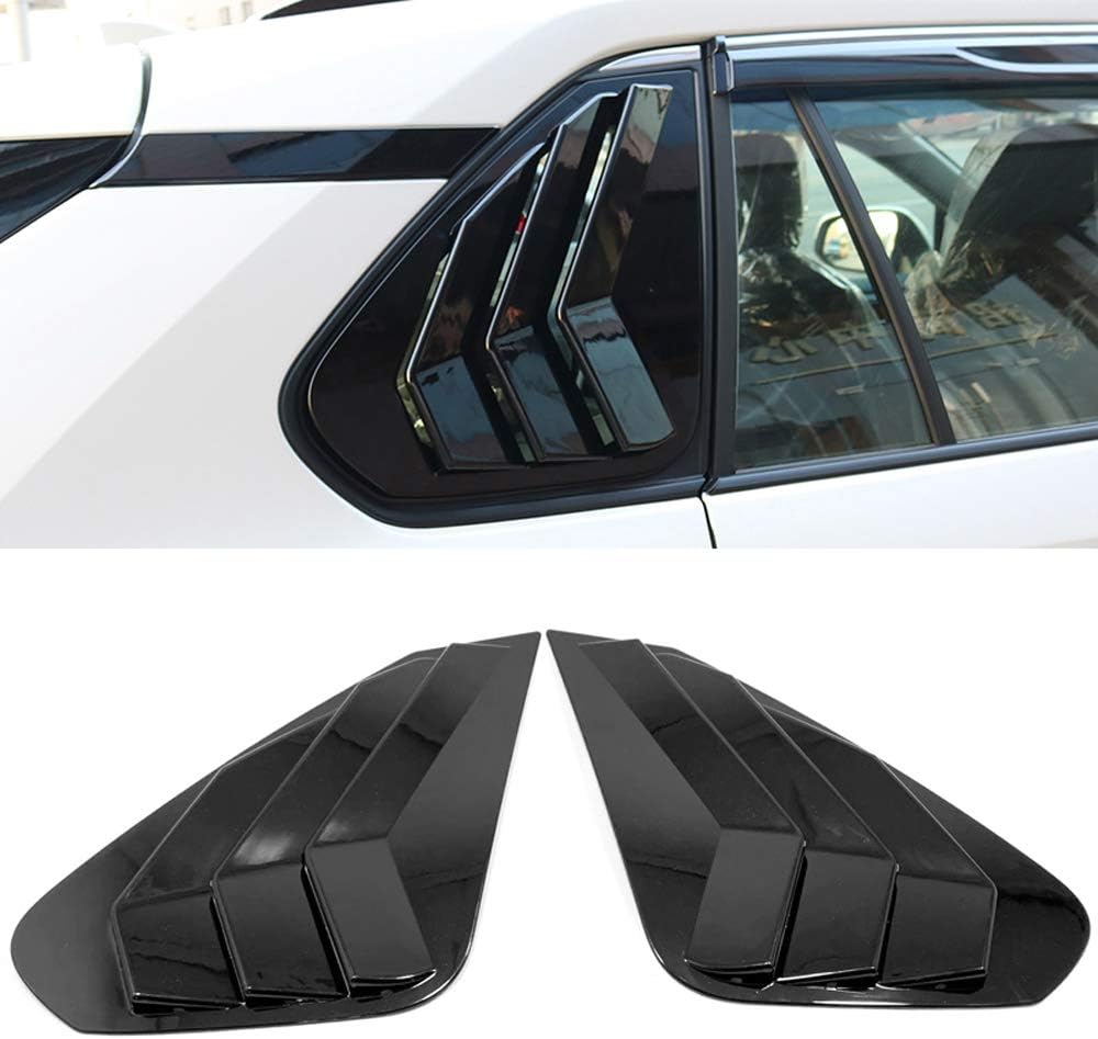 HIGH FLYING 2019-2025 for Toyota RAV4 Car Exterior Accessories Window Scoop Louvers Cover ABS 2PCS (Glossy Black)