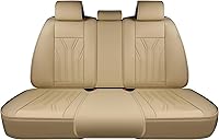 Vista 41 de FLORICH Fundas de asiento para automóviles, fundas de asiento impermeables, fundas de asiento de cuero para automóvil, paquete de 2, protector