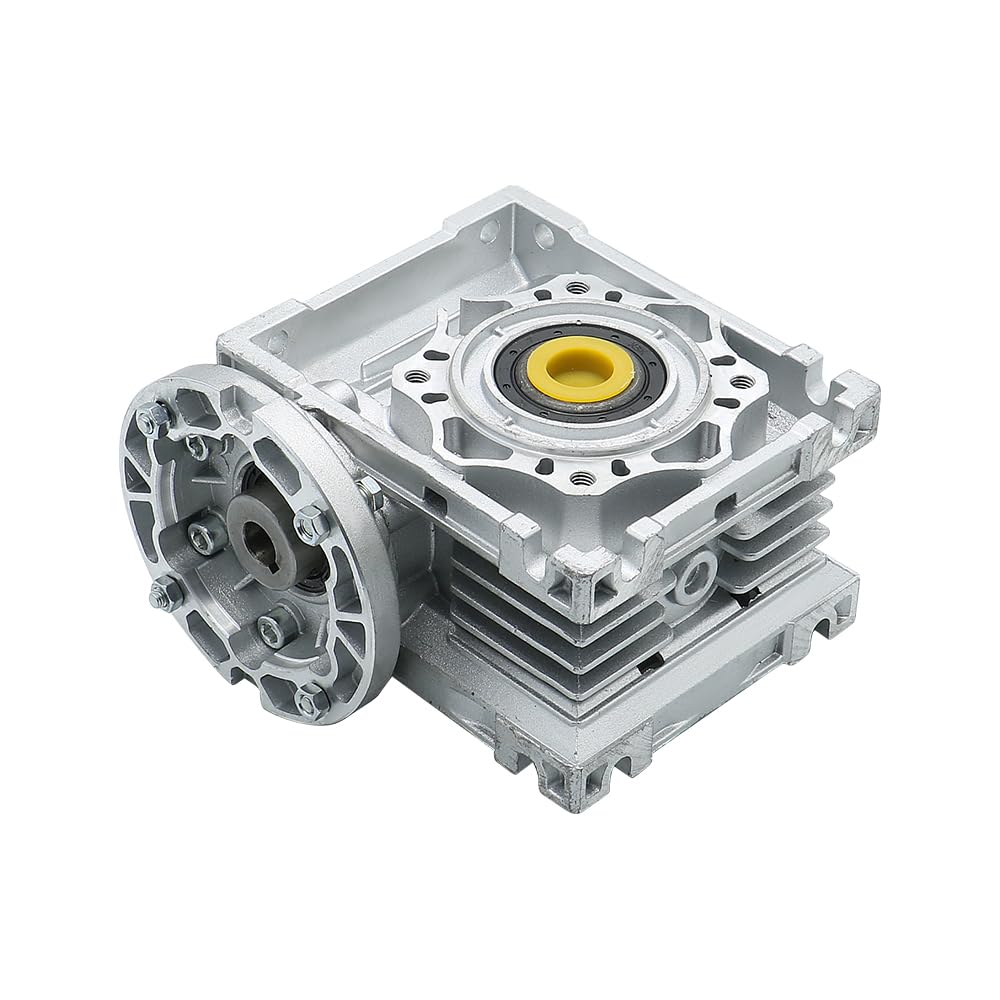 Silnik Krokowy, NMRV040 Reduktor przekładni ślimakowej z uziemionym kołnierzem IEC 71B5 71B14 63B5 63B14 56B5 i 9mm 11mm 14mm otwór wału wejściowego 18mm na zewnątrz(Ratio 60,71B5 Flange)