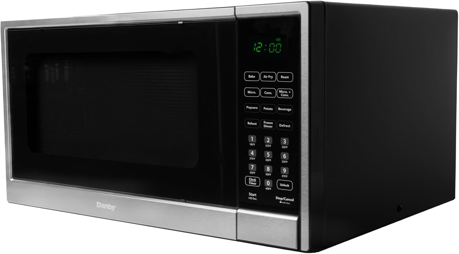 Danby 1.3 cu. ft. Multifunction Countertop Air Fry in Stainless Steel (DBMW1361ABSS) Microwave Oven