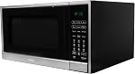 Danby DBMW1361ABSS Micro-ondes multifonction de comptoir de 1,3 pi³ avec friteuse à air et four à convection, 1000W, préréglages de cuisson automatiques, cuisson express, décongélation automatique, verrouillage enfant, acier inoxydable