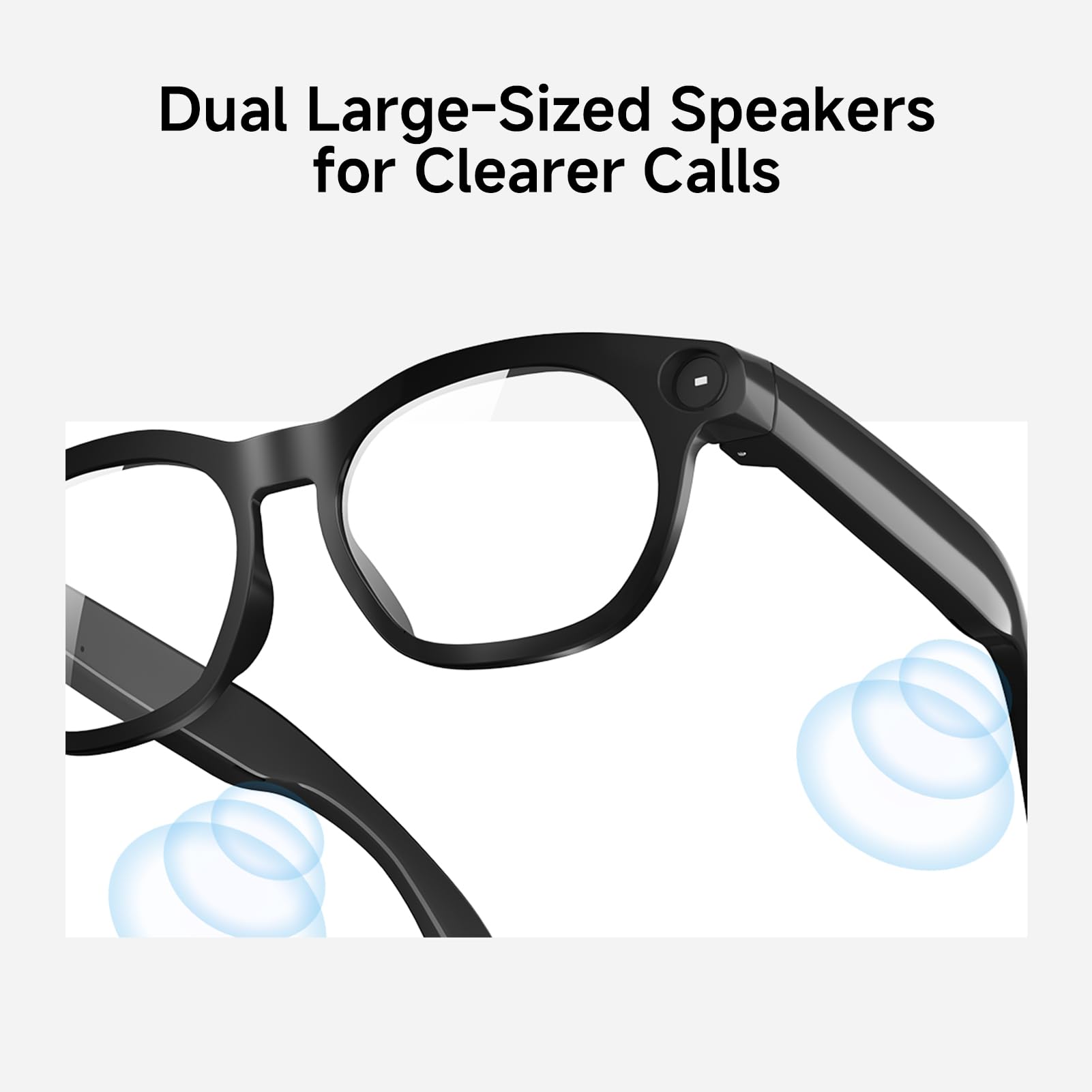 XUMIUZIY Lunettes Intelligentes AI avec Caméra, Enregistrement Vidéo 8MP