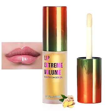 LAIKME Lip Plumper Extreme - Plumping Lip Gloss - Clear Lip Plump Gloss -Lip Enhancer Plumper - Lip Moisturizer for Dry Lips - Lip Filler Plumper - Volumize Lips Instantly for Thicker & Fuller Lips