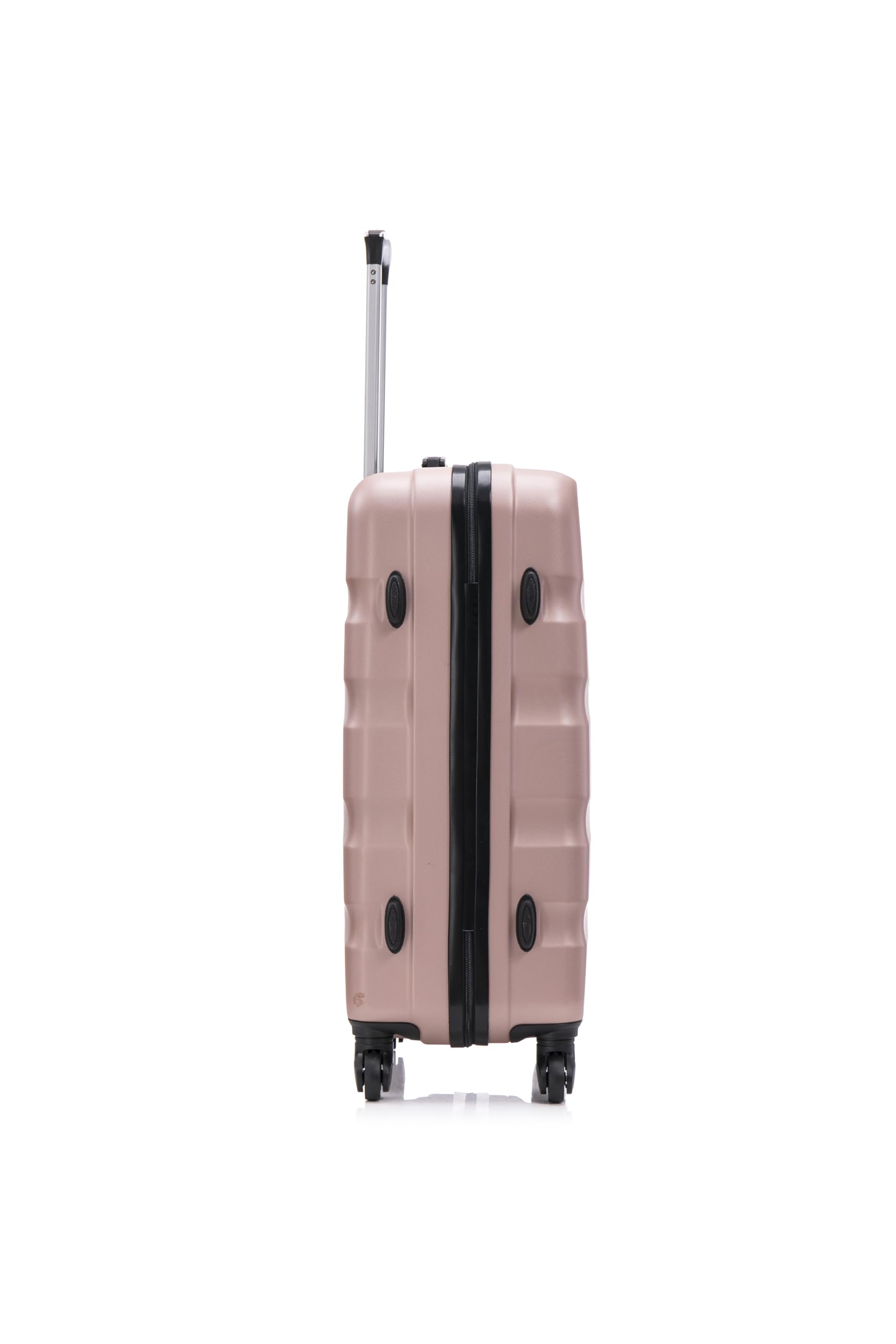CELIMS - Valigia Media 20 kg Rigida Oro Rosa Leggera | Valigia da Stiva 65cm Donna | Lucchetto Integrato | ABS | Trolley Medio 65cm con 4 Ruote