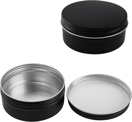 Miniatura 5 de Foraineam Paquete de 24 latas redondas de aluminio de 8 onzas  8.1 fl oz con tapas superiores de rosca, tarros grandes de metal vacíos para