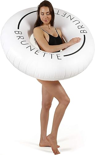 Loteli Flotador de natación Anillo de natación inflable minimalista estético Accesorio clásico para fiesta, sesión de fotos, diversión y