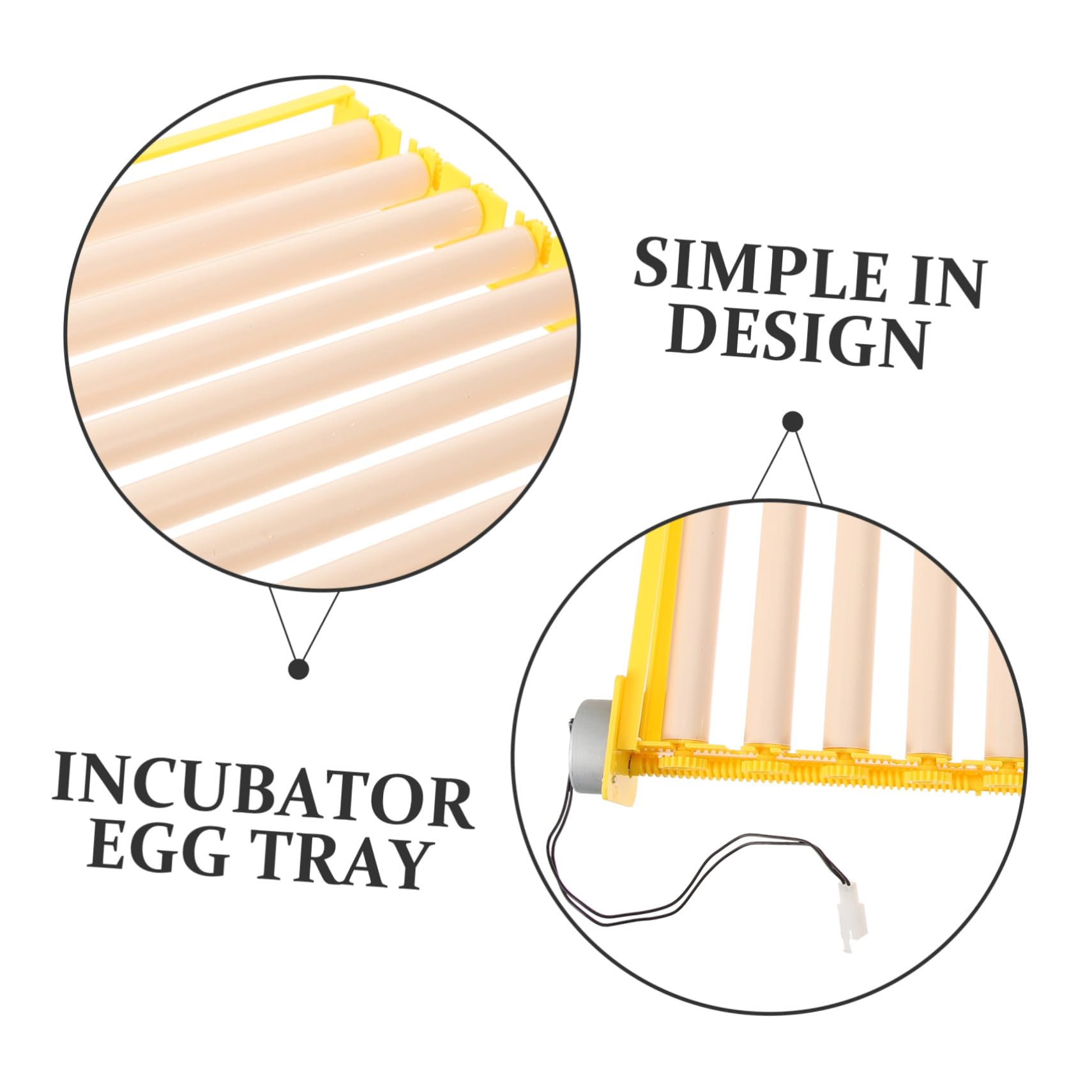 Hemobllo Incubatrice Uova Automatica con Vassoio Gira Uova Slot per Galline Anatre Quaglie Uccelli Girauova Sicuro e Stabile per Uso Domestico Accessorio Essenziale per Hatcher e