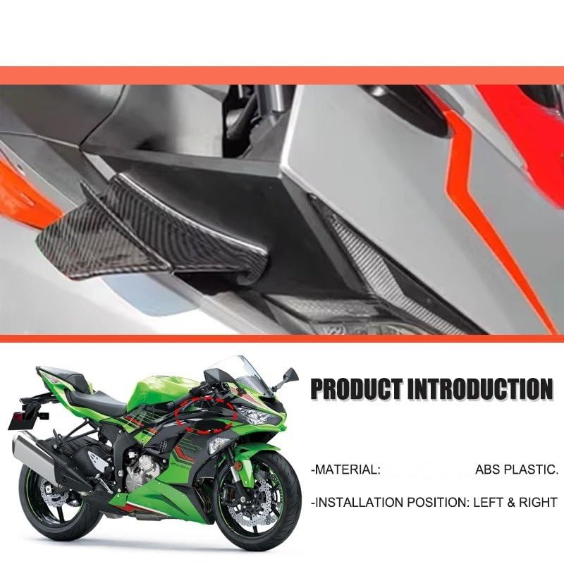 Aileron aérodynamique Ninja H2 spoiler latéral pour sessions circuit - 5