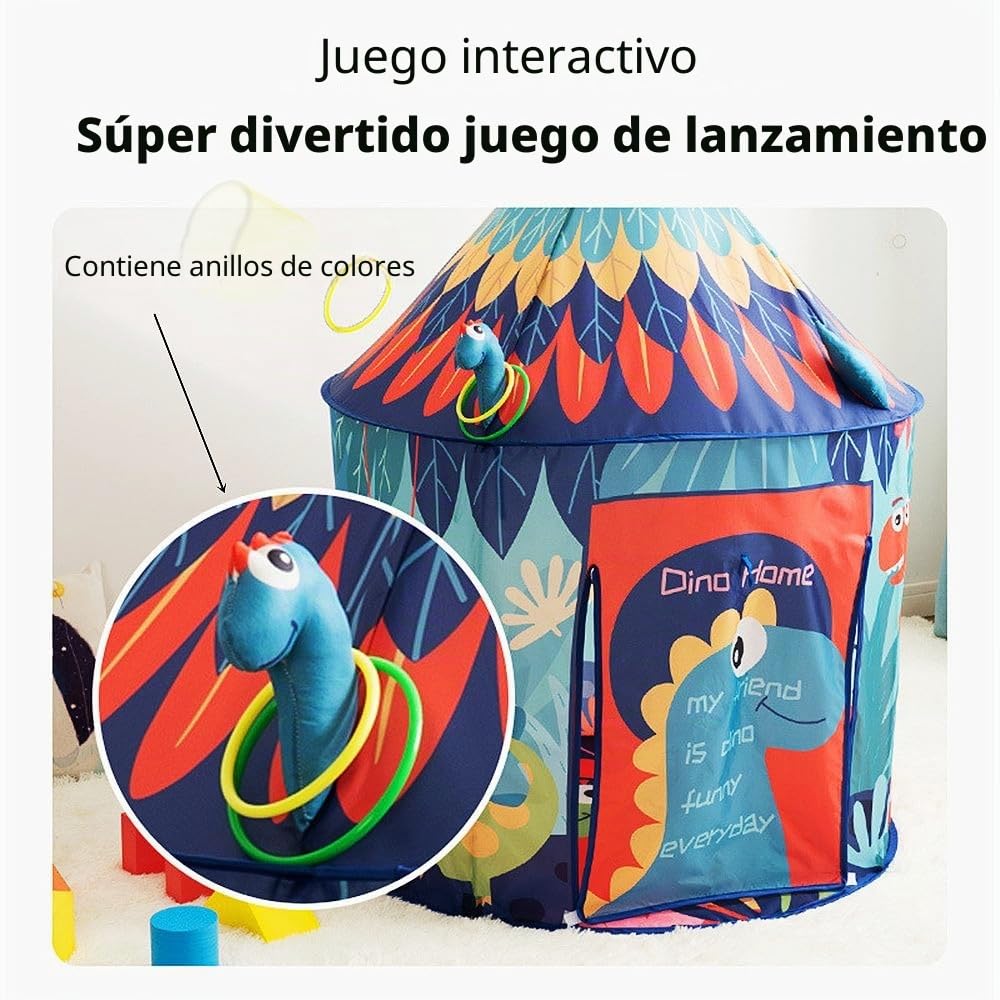 Tienda de campaña de Dinosaurios,Tienda campaña Infantil,cabaña Infantil de de dragón para niños, Casitas de Tela en Interiores y Exteriores
