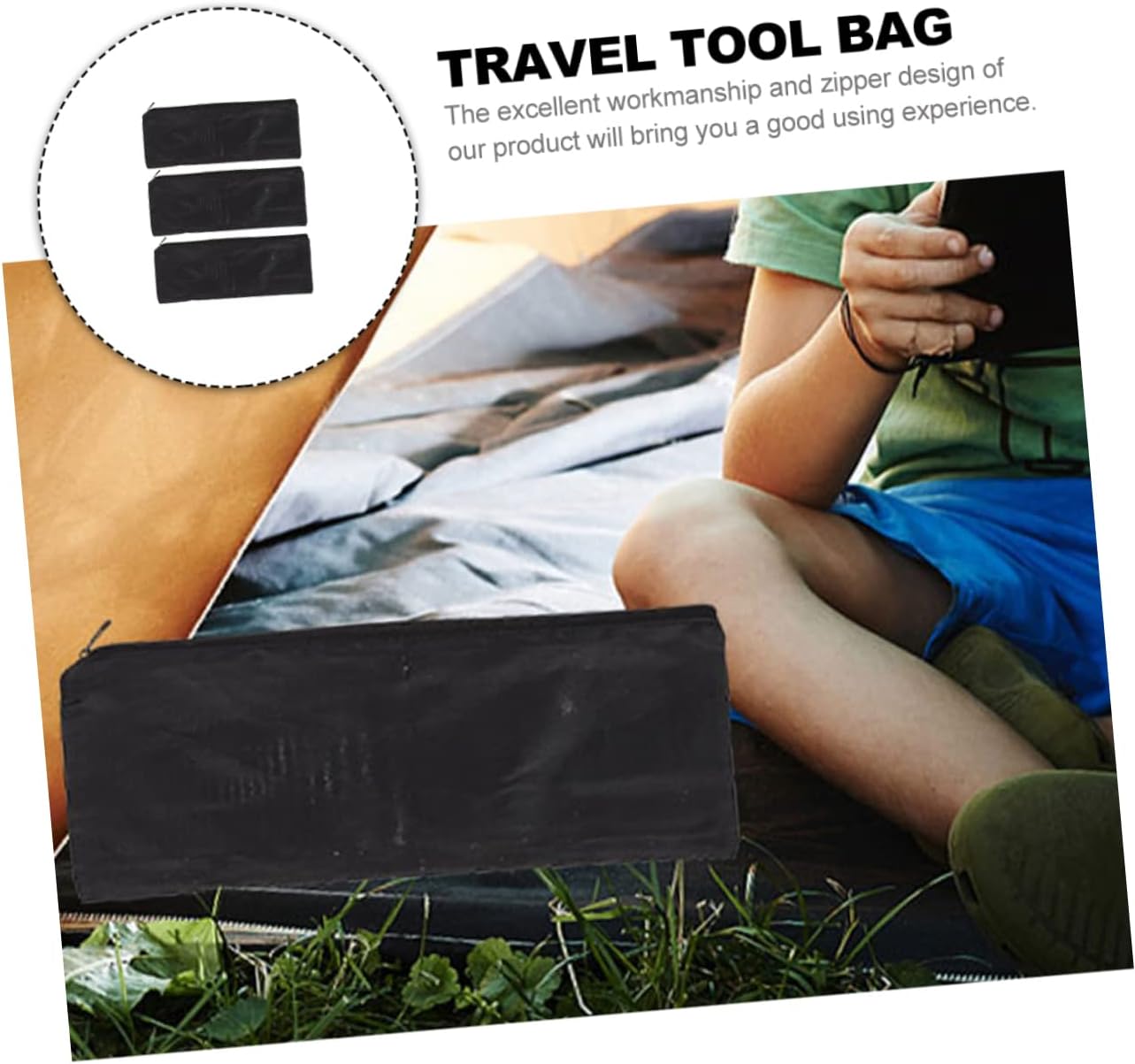 3 Pack Waterproof Tool Bags for Bbq Outdoor Storage Pouches image 2