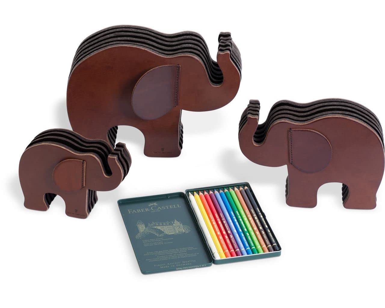Graf von Faber-Castell - Stiftehalter Elefant Kalbsleder, Größe S