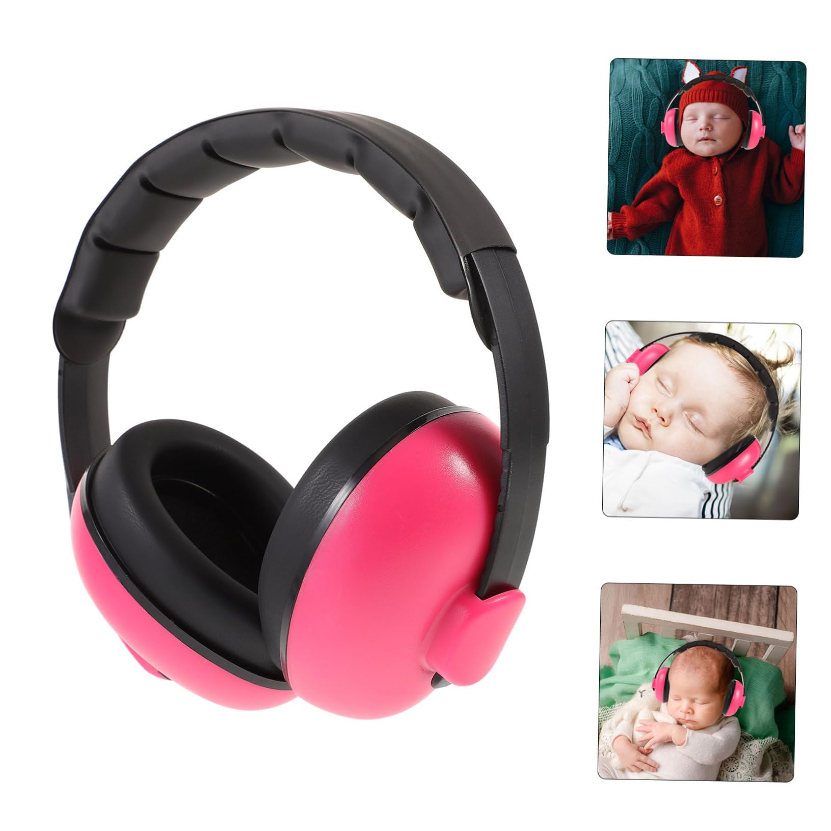 HAPINARY 1 Set Noise Reduction for Children Noise Cancelling Babies Ear Protection Headphones Sleep Ear Muffs Ear Defenders Abs Pink