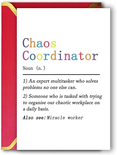 Ziwenhu Cheeky - Tarjeta del día del jefe para jefe, regalos divertidos del día del jefe para mujeres y hombres, tarjeta de feliz día del jefe para