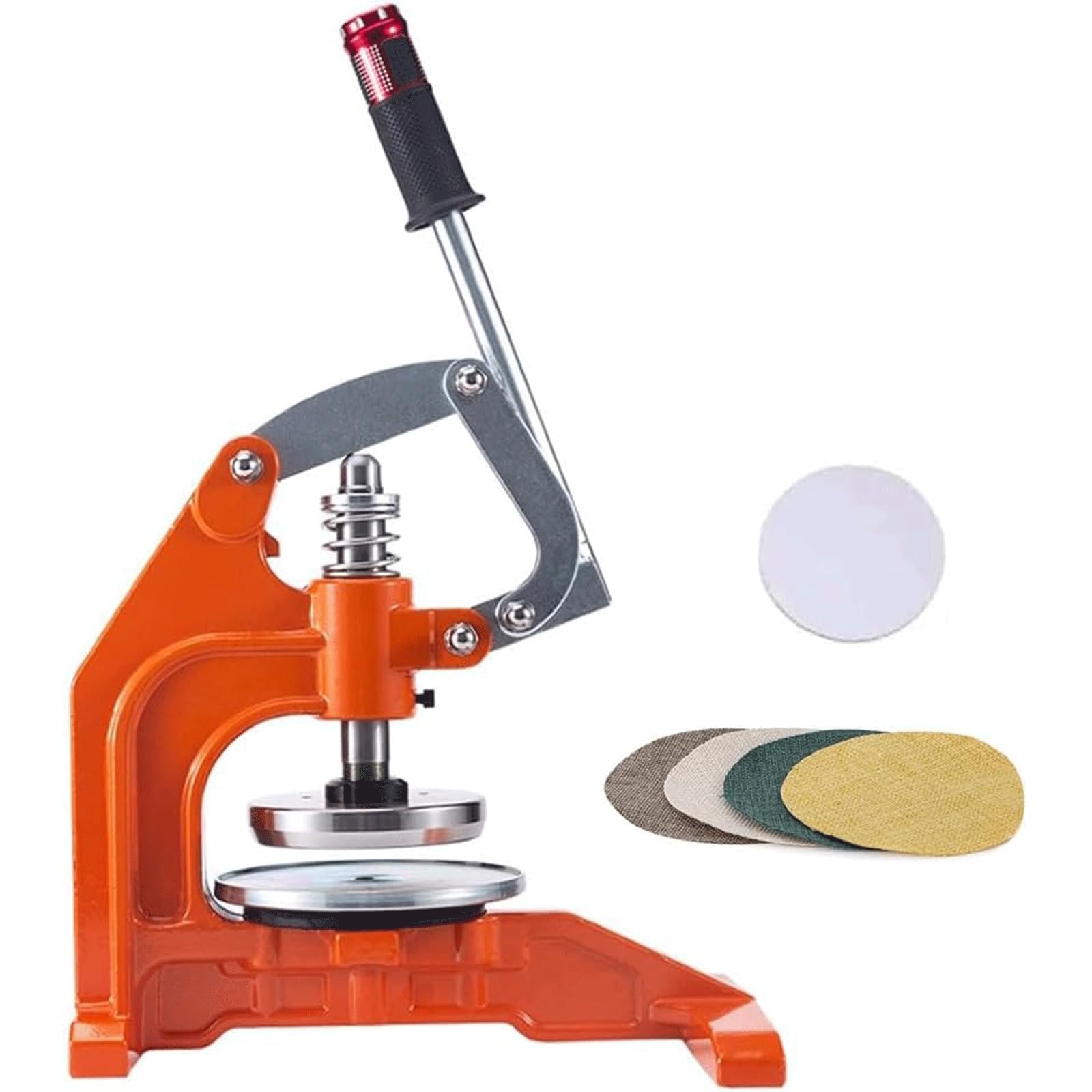 Okrągły nóż do próbek tkanin, ręczny nóż dociskowy do tekstyliów, dywanów, papieru i pianki, grubość cięcia 0,1 mm-10 mm, 100 cm² obszar cięcia