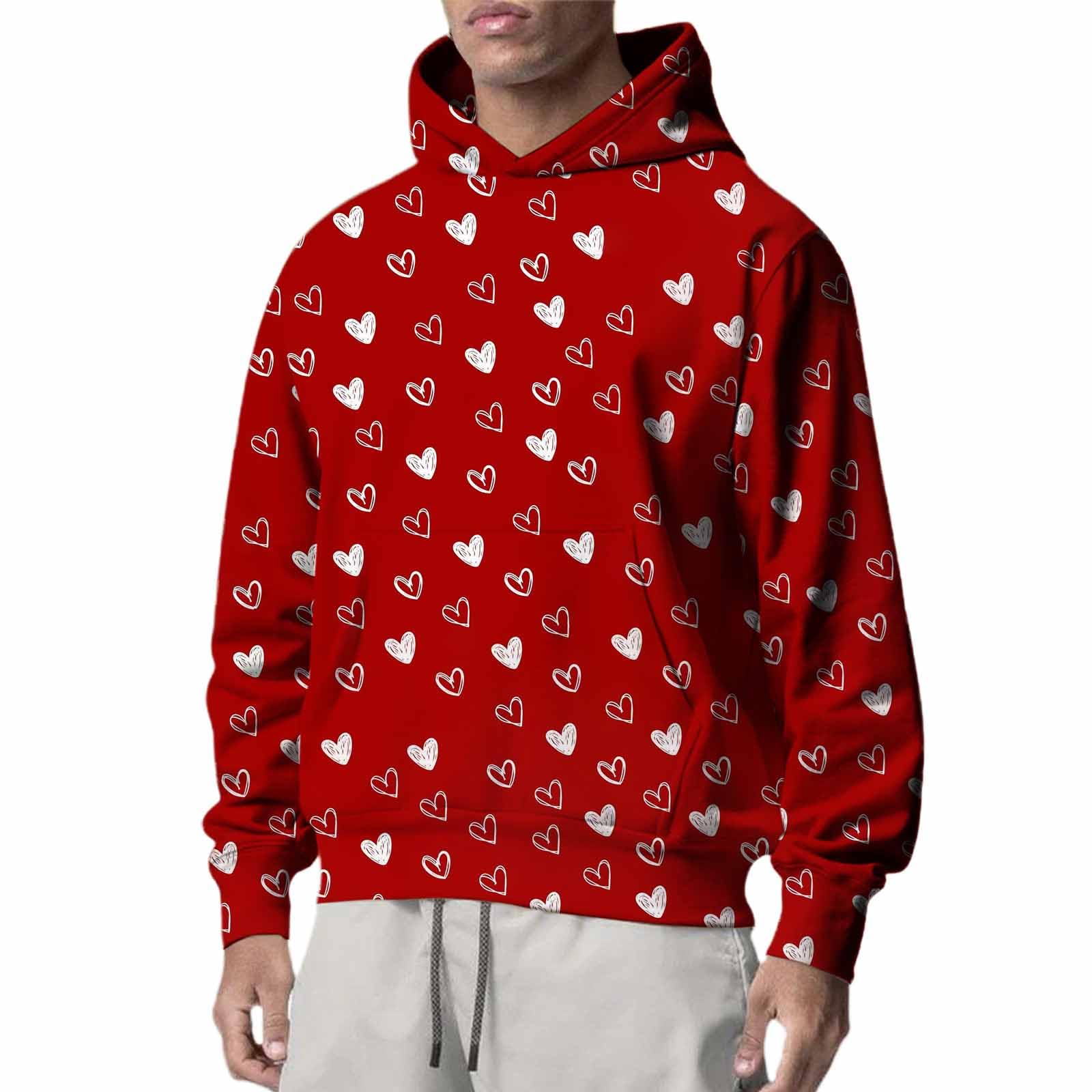 Sudaderas con capucha corta sudadera informal estampada para hombres 8