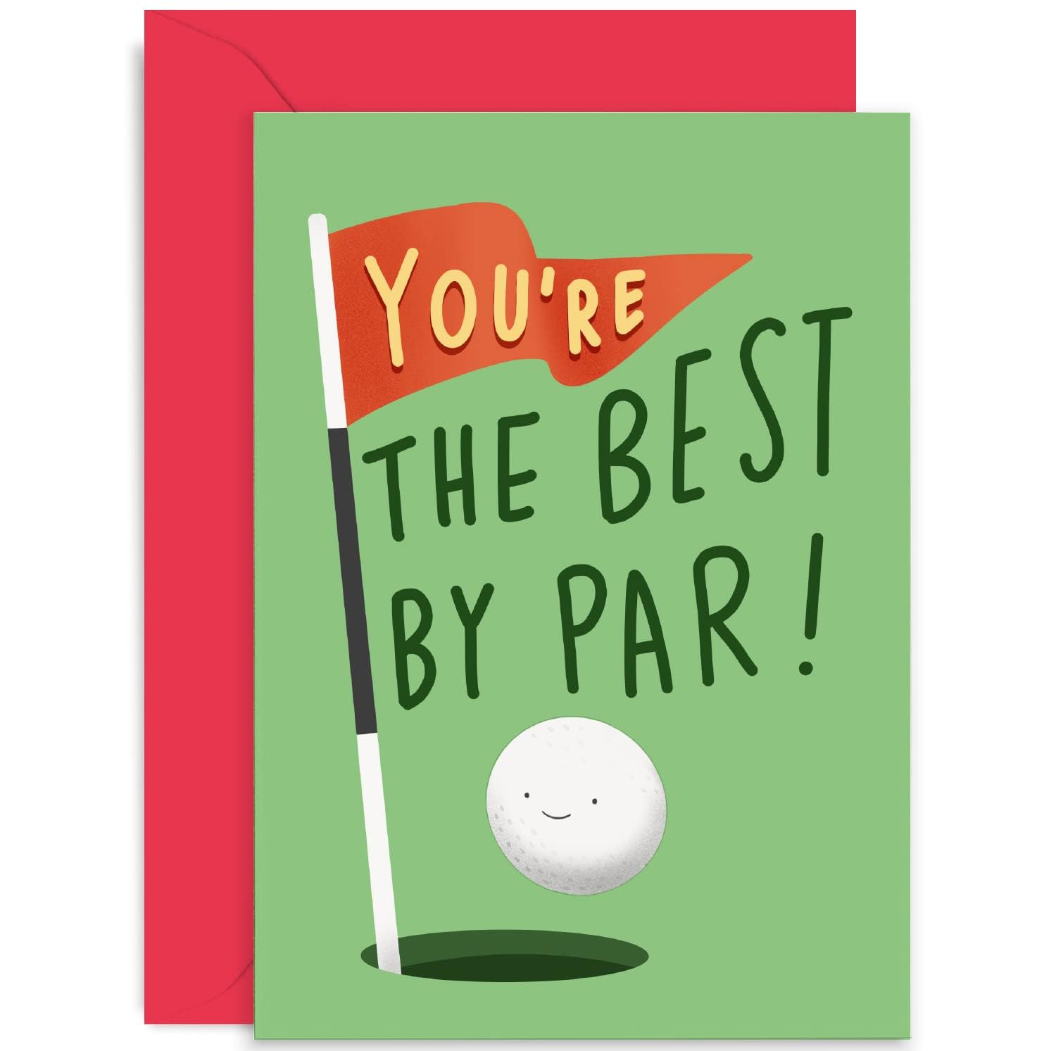 Biglietto di auguri di compleanno con uomo di golf Just for You