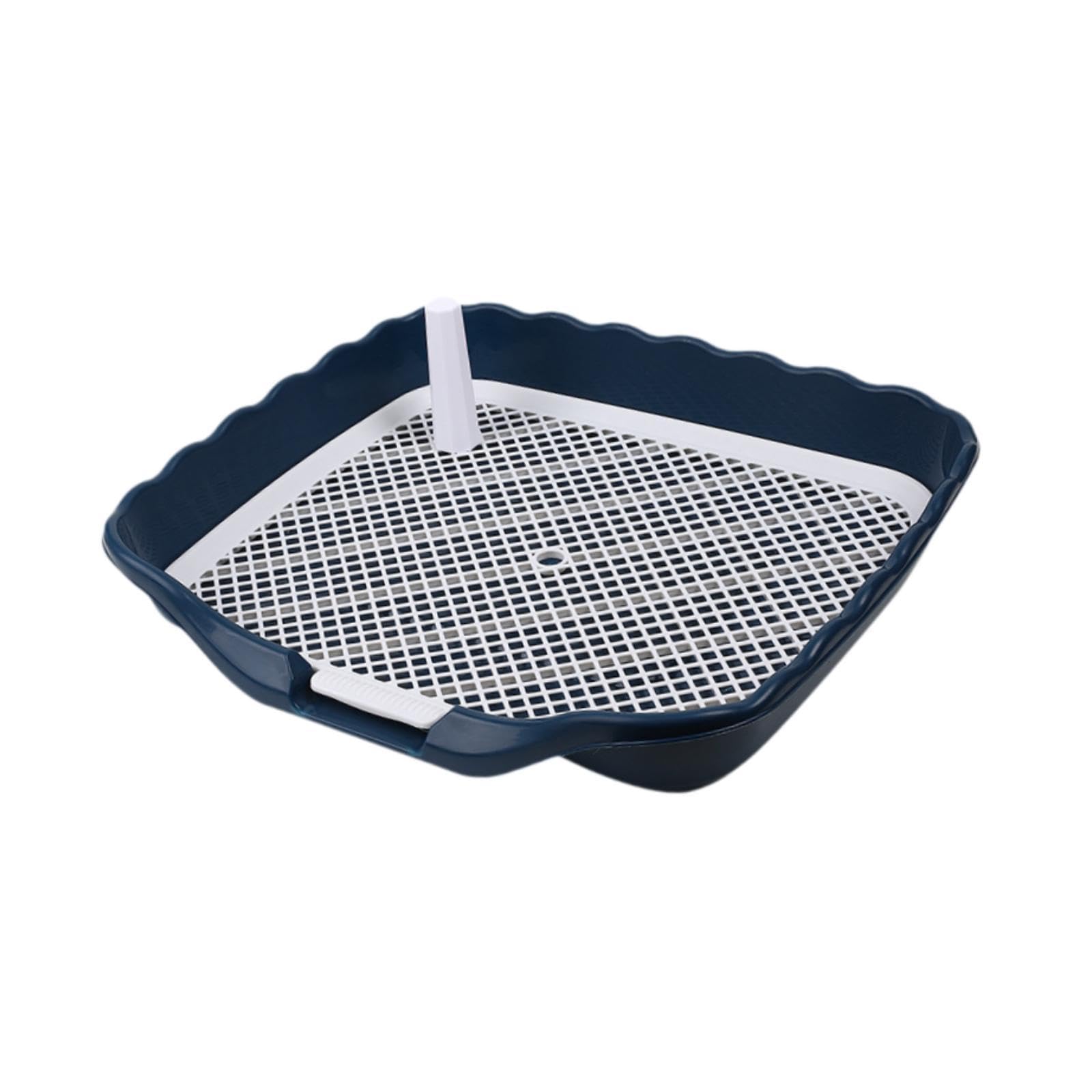 Bothyi Dog Potty Tray,Dog Training Toilet, Puppy Toilet, Sturdy Pet Potty Easy to Clean Indoor Pee Pad Holder for Doggy, Blue