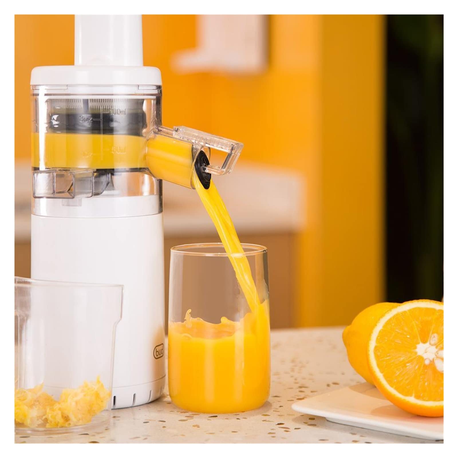 MIIKHI Portable Electric Juicer Blender Water-free Juicer Masticating Slow Auger Juicer Machine Fruit Vegetable BJ08 (Size : E) ()