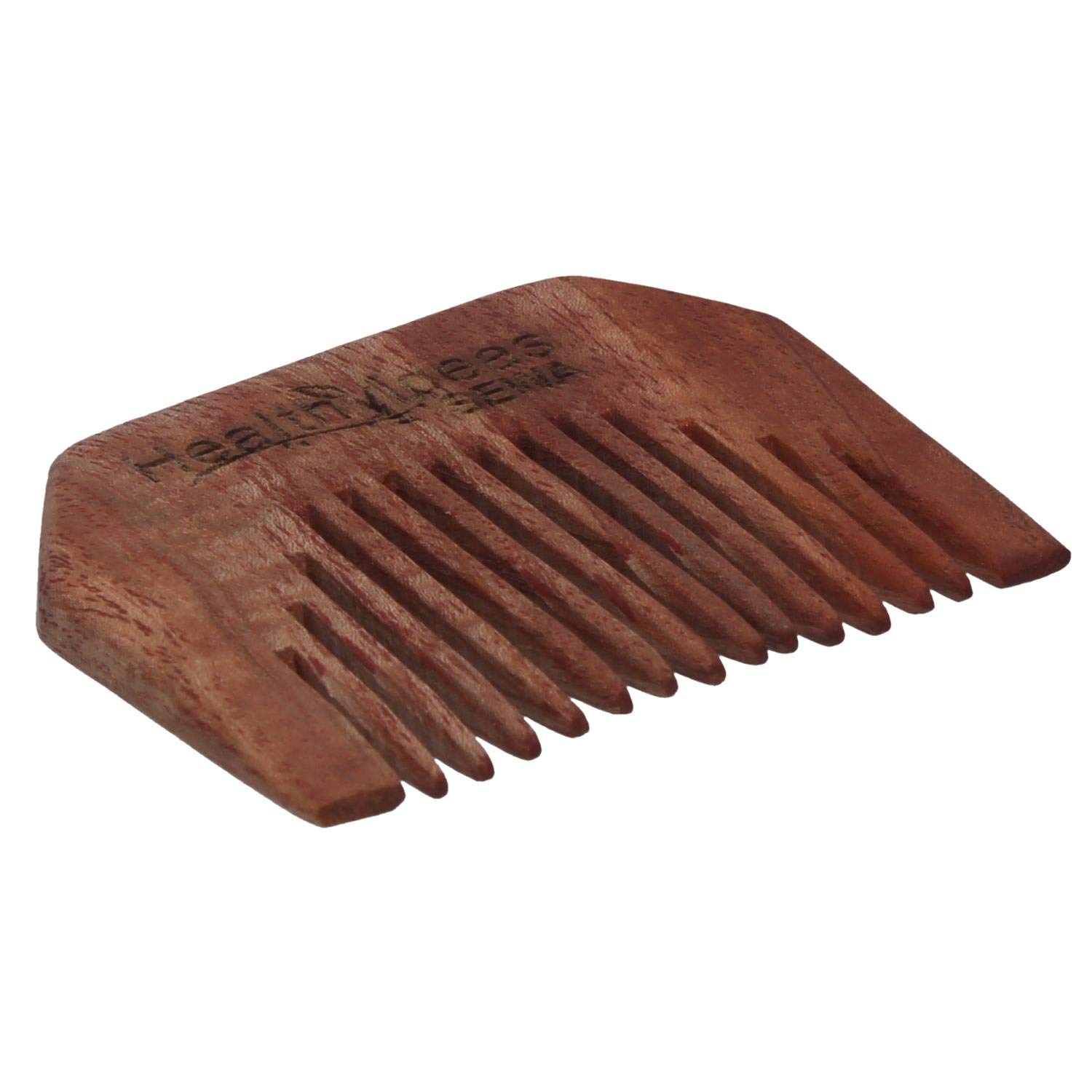 neem wood comb + hand made + 2.5" sewa + for sikh people + set of 2/3 combs + small comb for beard + comb for mustache + anti-dandruff + suits to all skin. (set of 2)