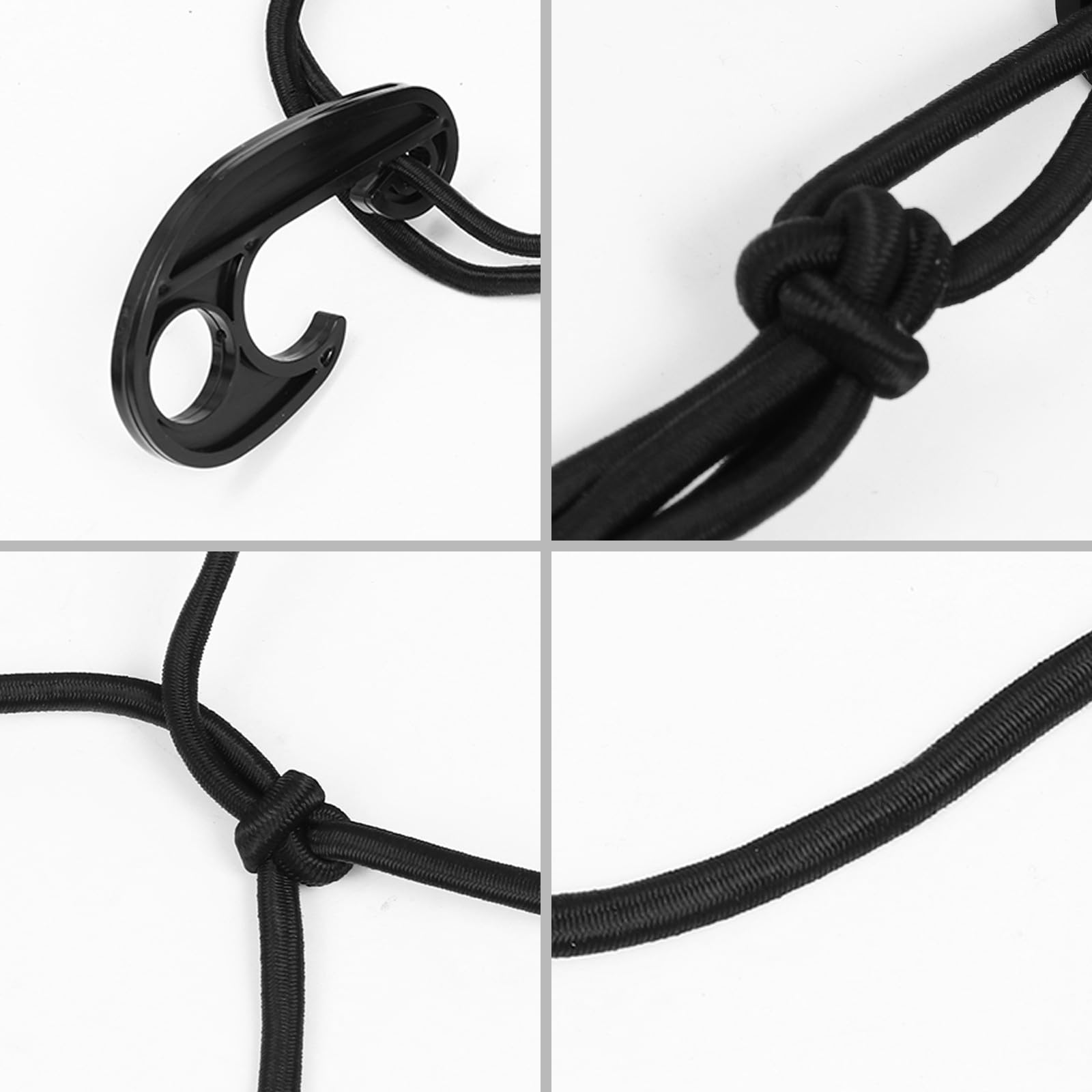 TOYANDONA Filet de Chargement Élastique Noir en Caoutchouc pour Toit de Voiture SUV et Pickup, Protection Intégrale Élasticité, pour Porte-Bagages