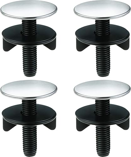 WILLBOND 4 piezas de cubierta de orificio para fregadero de cocina, cubierta de orificio para fregadero de cocina, placa de tapón, tapón de metal