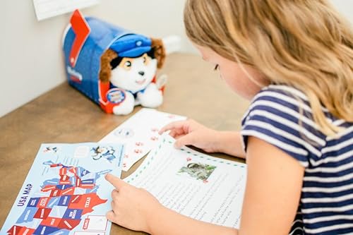 Miniatura 3 de Juguete interactivo de peluche y buzón con letras reales enviadas por correo para niños