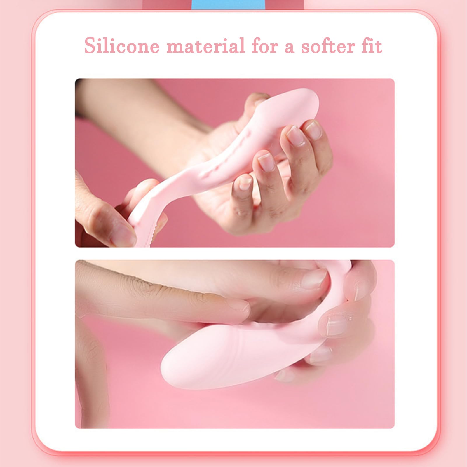 AMAZBEE Giocattolo per adulti per le donne indossabili giocattolo del sesso App Wireless telecomando indossabile Consoladores Farfalla Vibratore Massaggiare il g-Spot (Pink)