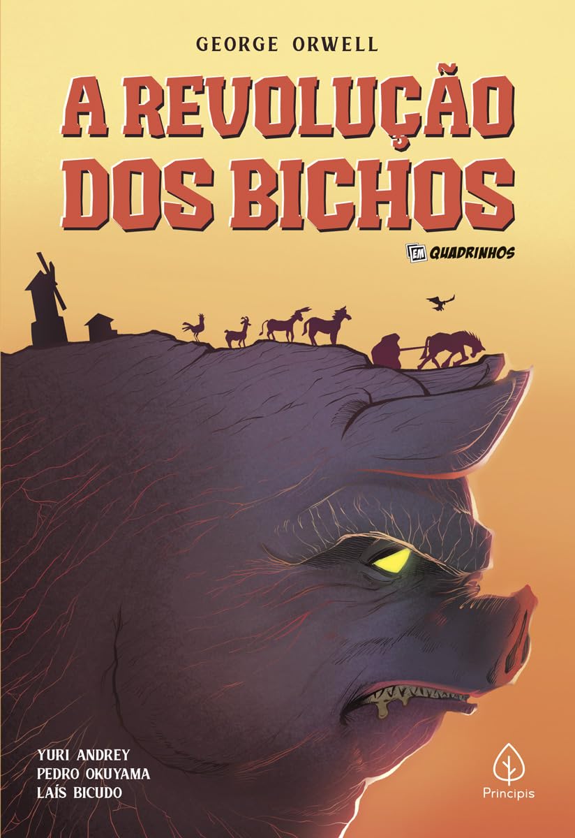 Capa do livro A revolução dos bichos – HQ por George Orwell