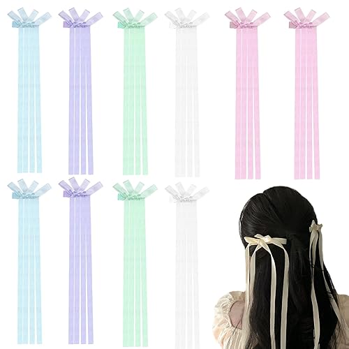 10 pinzas para el cabello con lazo para niñas, lazos para el cabello, pinzas para el cabello para mujeres, lazos para trenzar, accesorios para el disponible en Yaxa Costa Rica