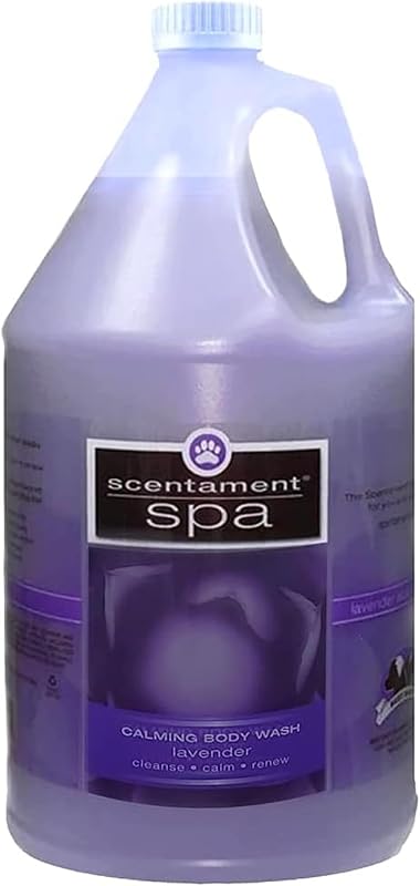 Shampoo para Cães e Gatos Best Shot Scentament Spa Calming Body Wash Lavanda e Aloe, 3,79 L