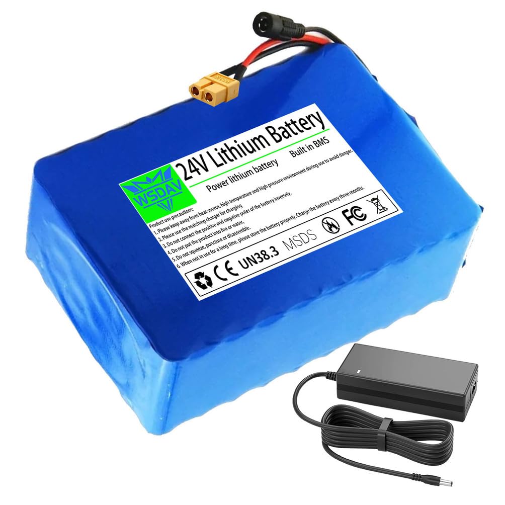 24-Volt-Lithium-Akkupack (24 V, 5 Ah, 7,5 Ah, 10 Ah, 12,5 Ah, 15 Ah, 17,5 Ah, 20 Ah) mit Ladegerät