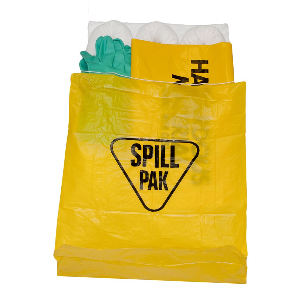 Enpac Economy Bag Spill Kit, Oil-Only, Yellow, 5-Gallon Spill Capacity
