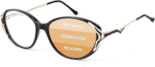 Miniatura 7 de OKH Anteojos de lectura para mujer, lentes de lectura progresivos multifocales, con bloqueo de luz azul, lentes de lectura multifocales de transición