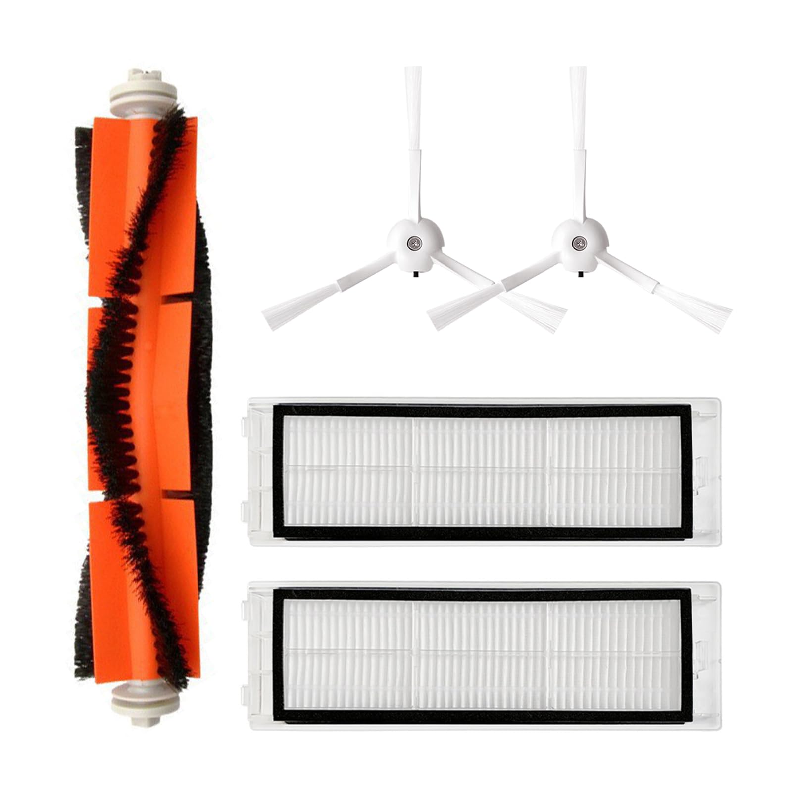 Jazuaiao Robot Accessories Main Side Brush Mop Hepa Filter Anti-Allergen Compatible for XiaomiMijia 1S T6T7 Cleaning Equipment Accessories Replacement Filter Robotic Parts