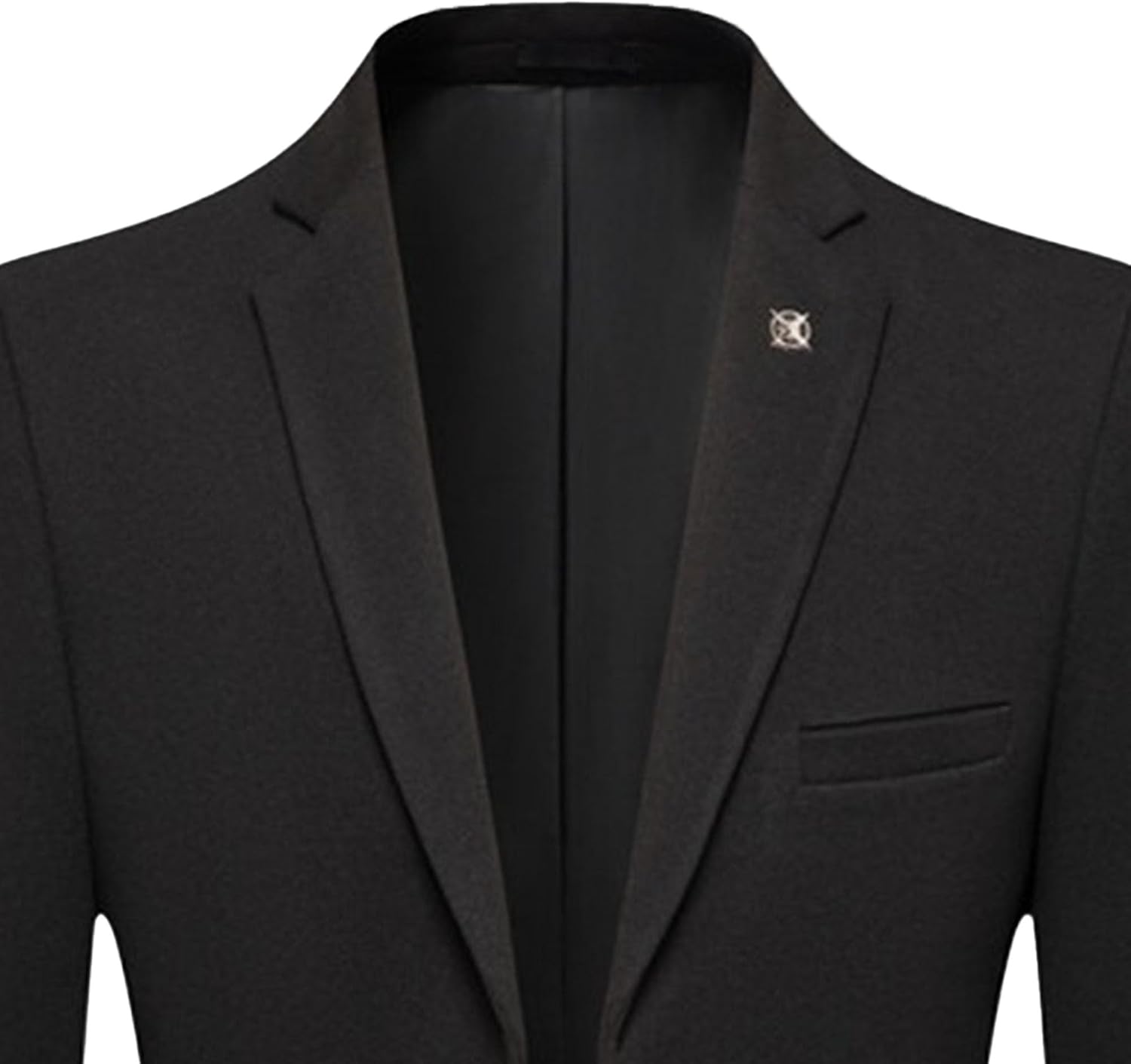Men's Solid Color Blazer Jacket Regular Fit Elegant Suit Jacket for Men Two Button Business Blazer Jacket