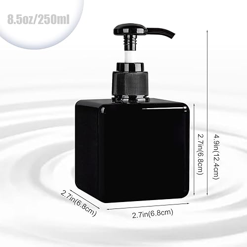 Miniatura 5 de Dispensador de jabón de manos, botellas de plástico con bomba, dispensador de loción vacía recargable, contenedor de líquido para baño, cocina,