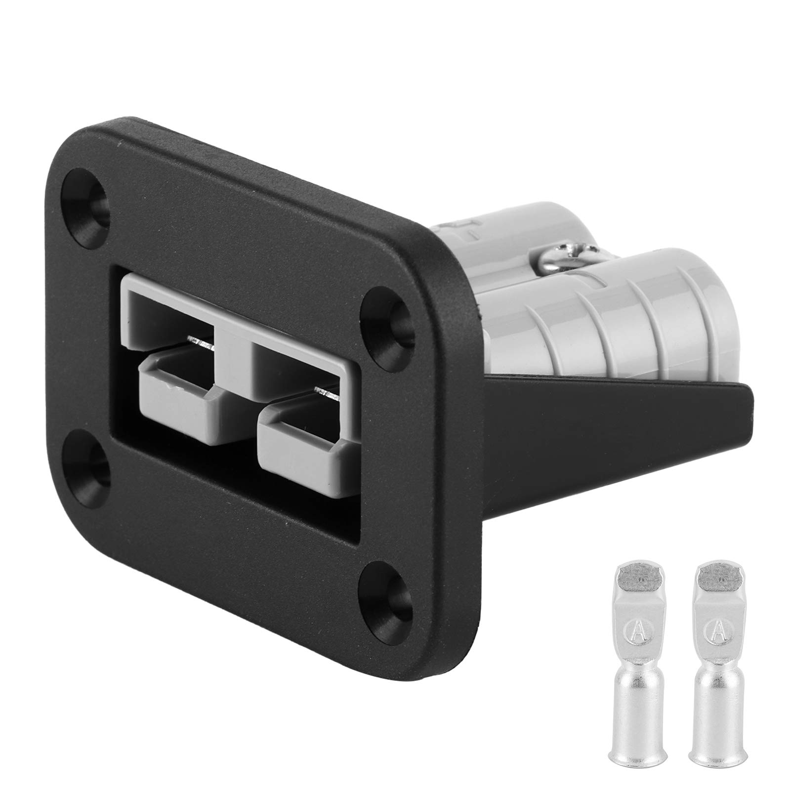 Aramox Prise d'alimentation RV 50 A, Prise d'alimentation Ignifuge 600 W Grand ABS Ignifuge Actuel pour Bus de Yacht de Bateau de Camion