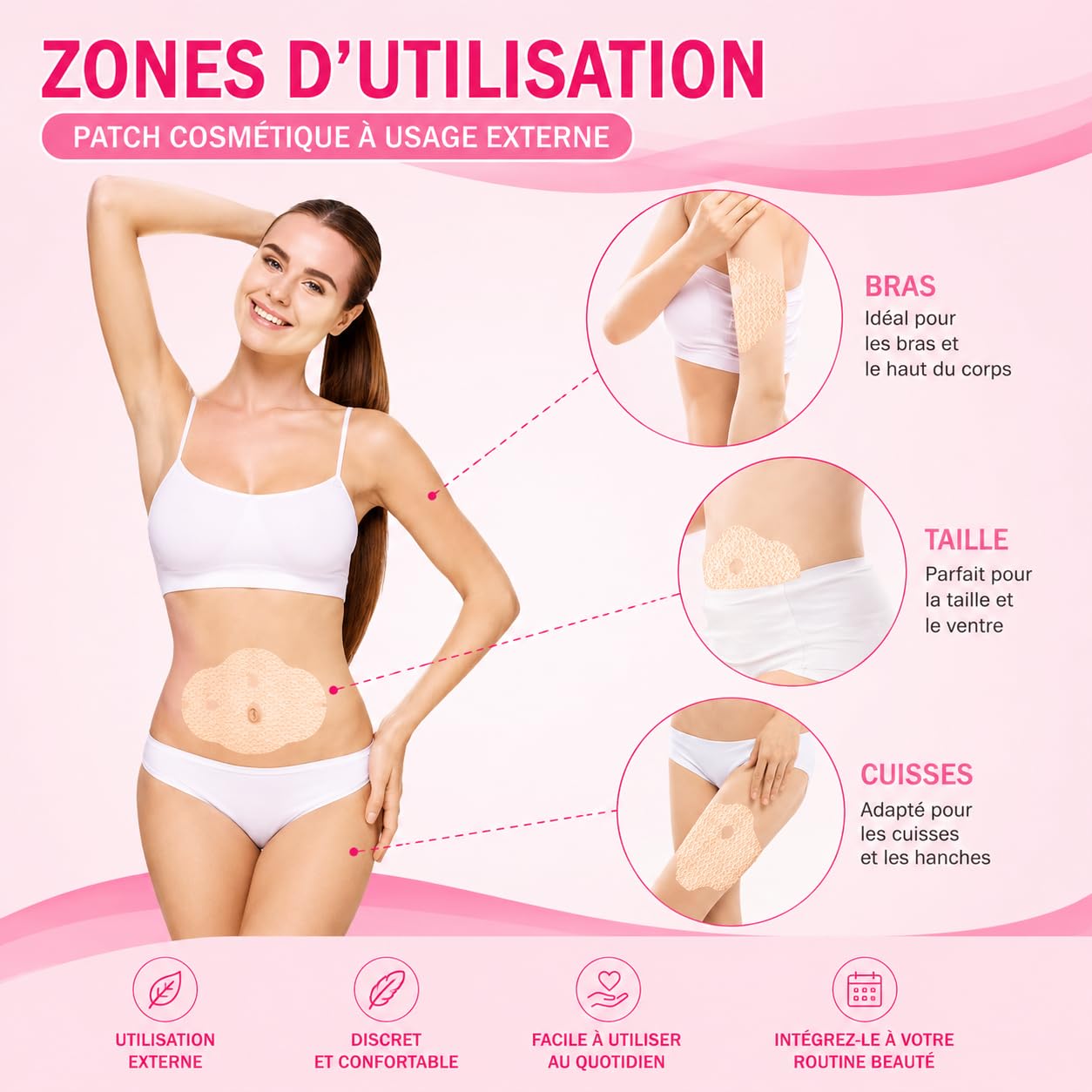 Wonder - Set di 30 toppe dimagranti per la perdita di peso, cerotto anti-obesità, adesivi per bruciare il grasso della pancia, bruciatore di grasso e rimozione della cellulite