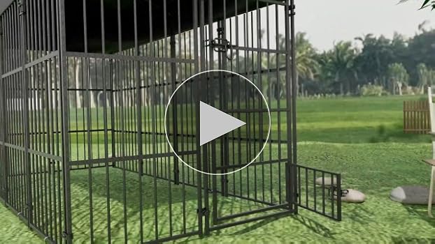 BingoPaw 扉付き 犬小屋 大型犬ケージ 屋根付きドッグハウス Lサイズ Amazon | BingoPaw 鶏小屋 屋外 雨よけ 扉付き 犬小屋 大型犬