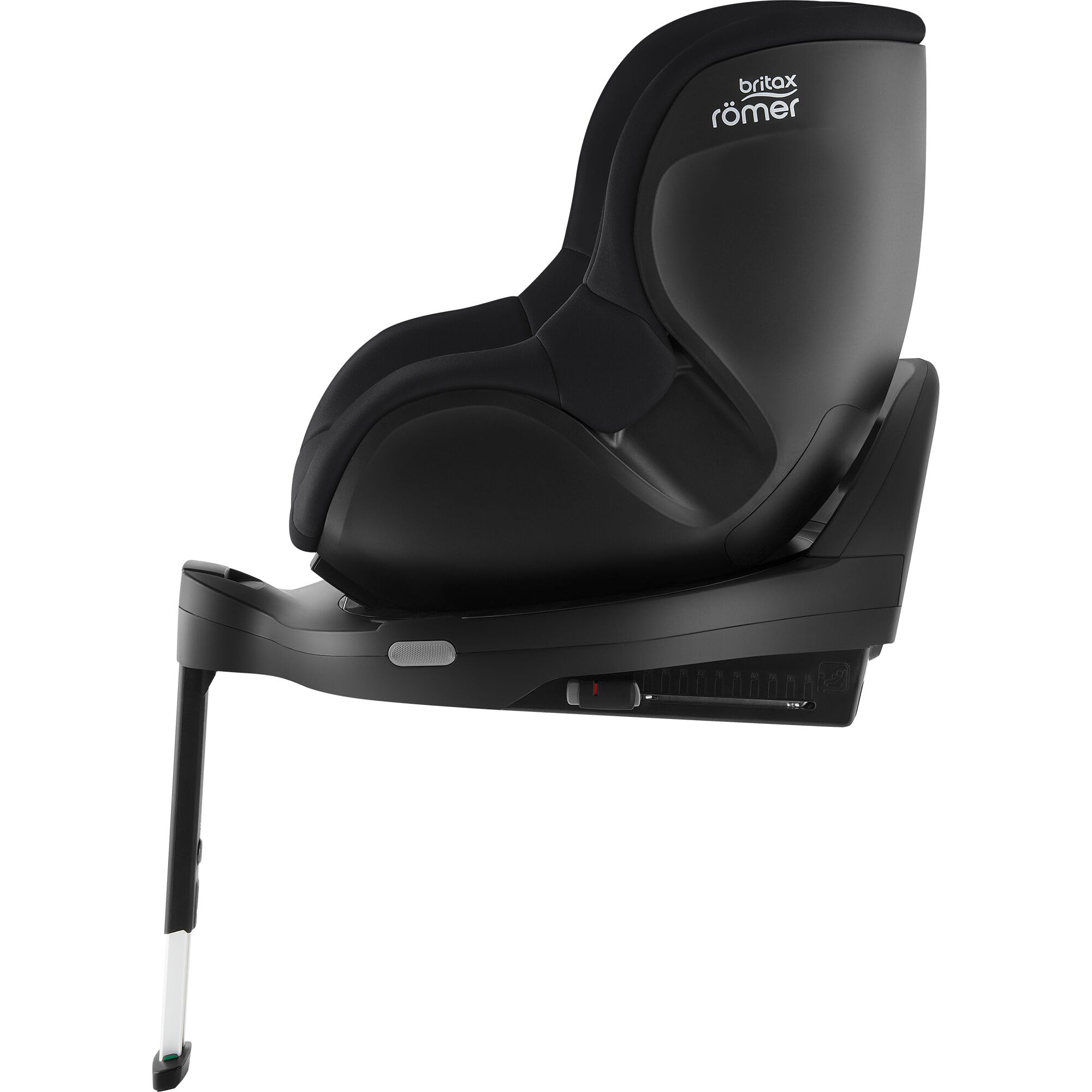 BRITAX RÖMER Seggiolino Auto DUALFIX 2 Z-LINE Girevole a 360° ISOFIX Bambini da 61 a 105 cm i-SIZE (Gruppo 0+/1) da 3 Mesi a 4 Anni, Space Black