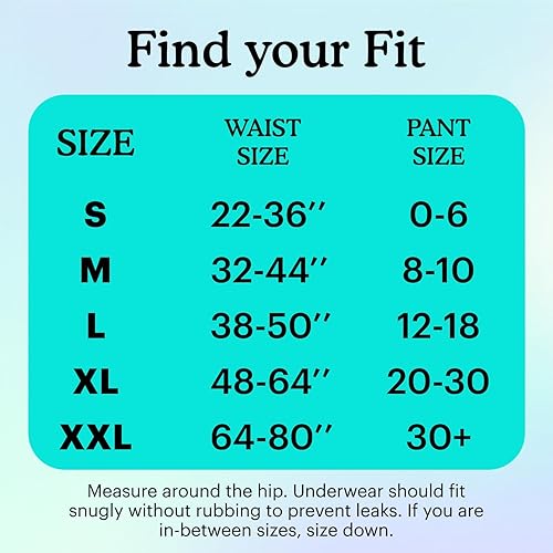 Miniatura 7 de Because Calzoncillos con pestañas para incontinencia para adultos para mujeres y hombres, ropa interior desechable unisex ajustable, antiolor,