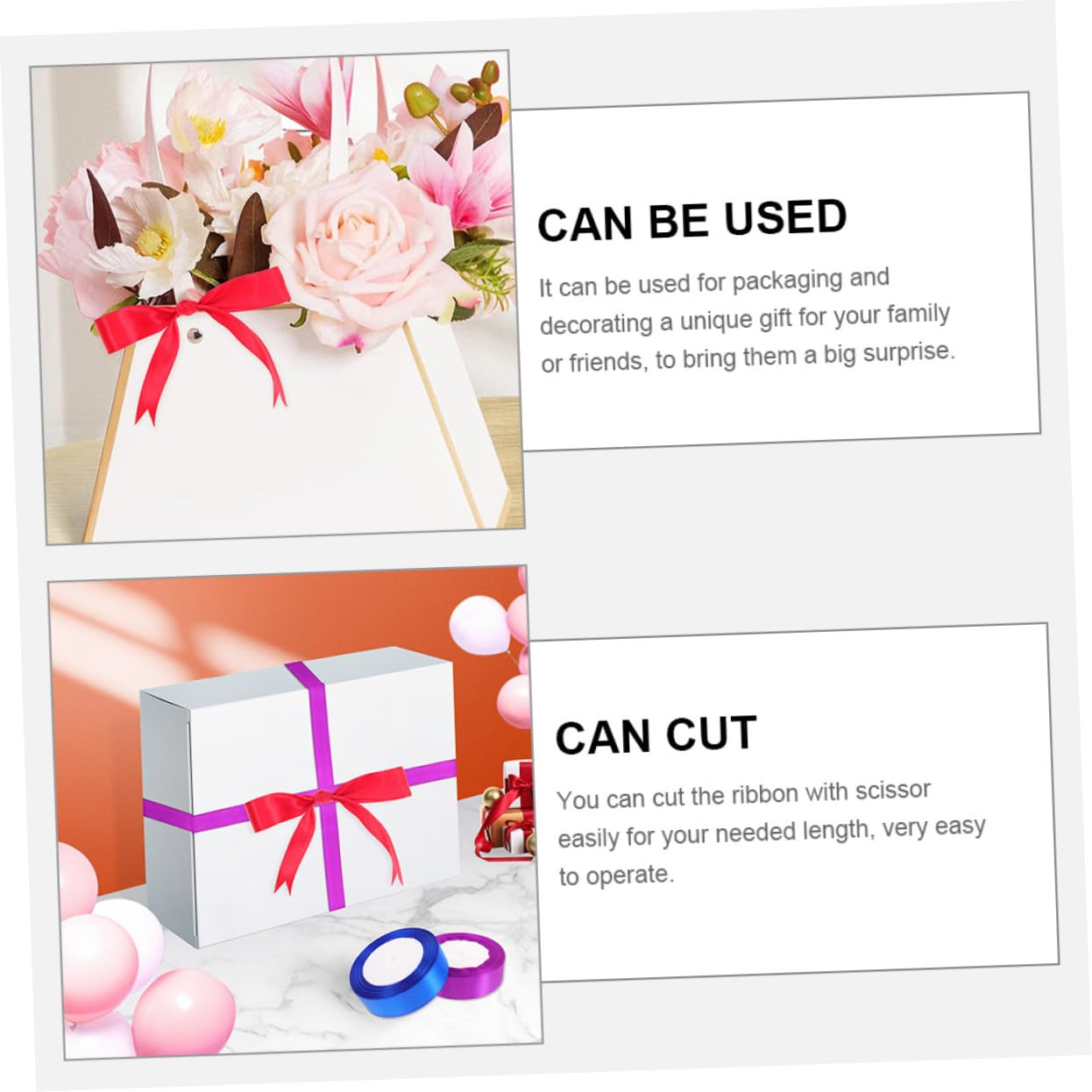 Homoyoyo 12rollen Bunte Geschenkbänder Dekorative Verpackungsbänder Geschenkbänder zum Basteln und Dekorieren Polyester Bänder für Geschenke und Blumenarrangements