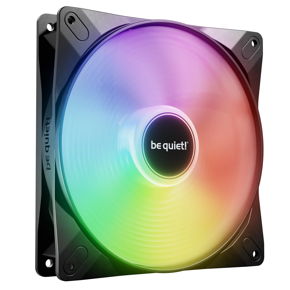 be quiet! Light Wings LX 140mm PWM Fan, Illuminated hub, Frosted Fan Blades, Multiple Colors and Modes, Optimized Blades for Extraordinary air