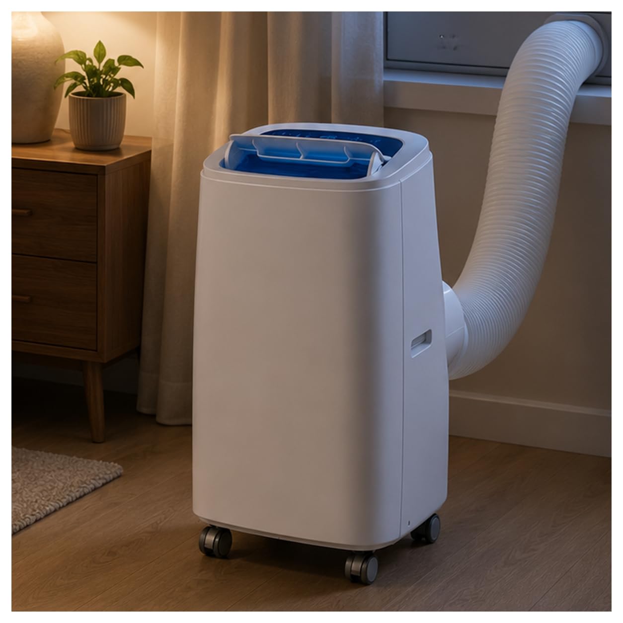XUFWANYE Portable ac unit with Remote Control & 24-Hour Timer or Rooms up to 30 M² (12000BTU)