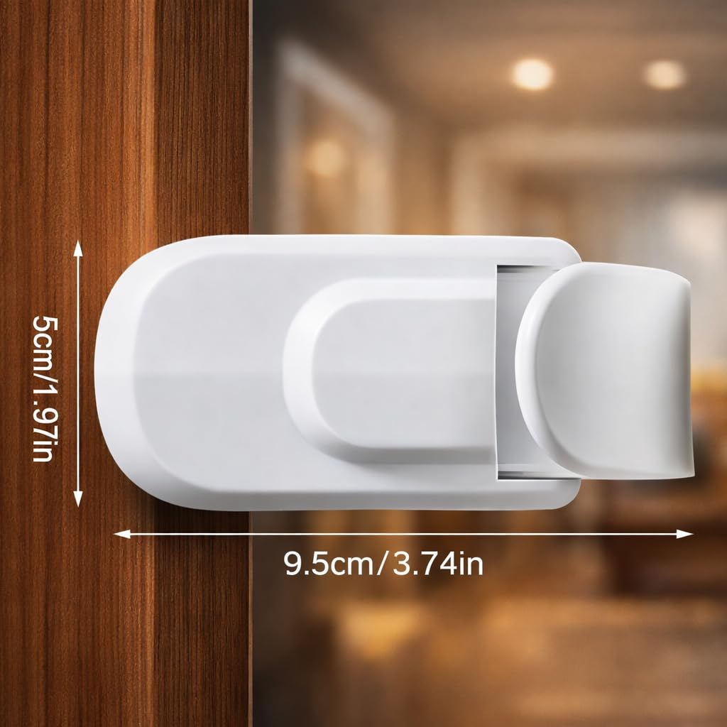 The Door Lock Can't Reach or Defeat - No Tools or Adhesives Required, Simple Install Safety Lock, Interior Doors Safety Supplies for All Proof Door Lock (1/Set) — view 6