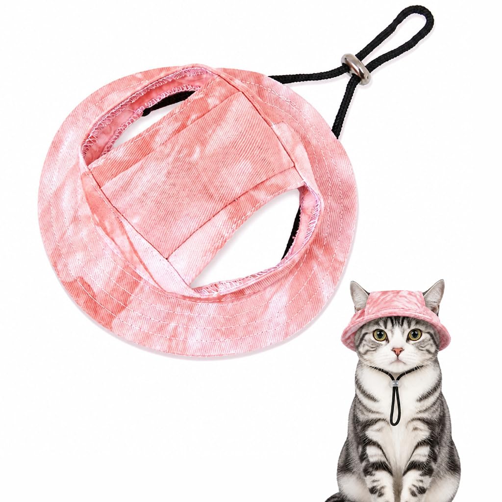 Adjustable Rope Buckle Exposed Ear Pet Fisherman Hat