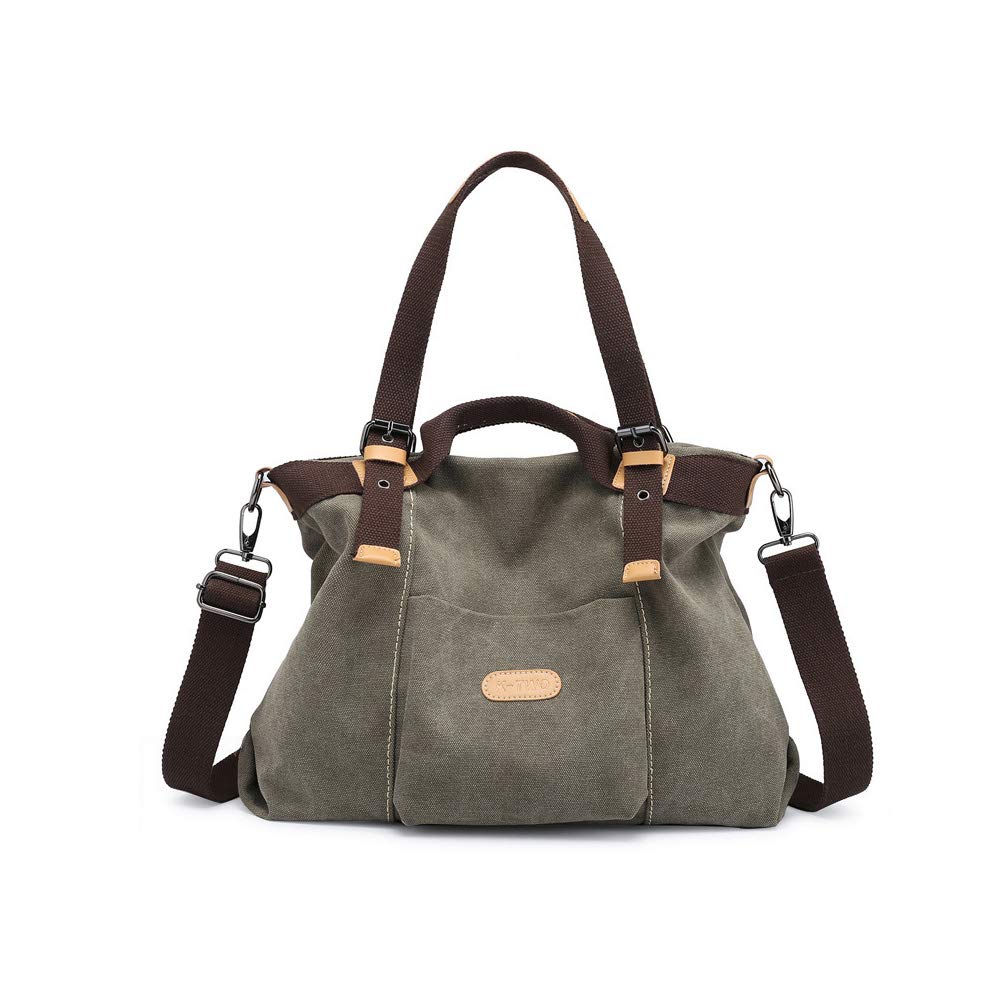 Canvas Hobo Bags for Women, Casual Handbag Totes Purse Shoulder Crossbody Bag