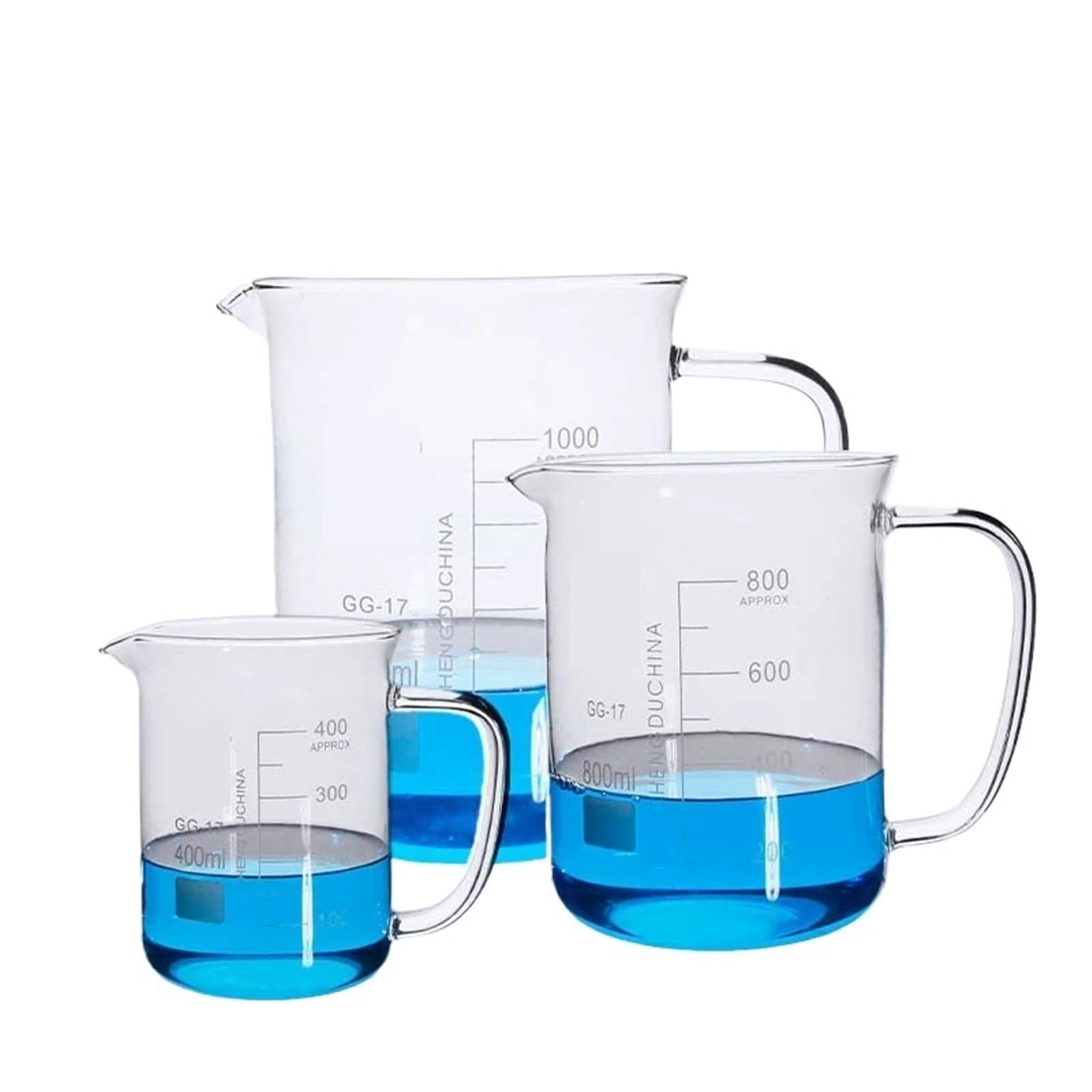 Erlenmeyerkolben aus Glas Messkolben, 400–1000ml Laborbecher aus Borosilikatglas 3.3(1000mL)